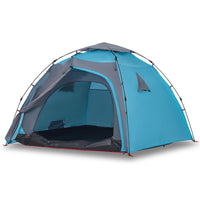 Tenda a Cupola da Campeggio 4 Persone Blu a Rilascio Rapido 4004243