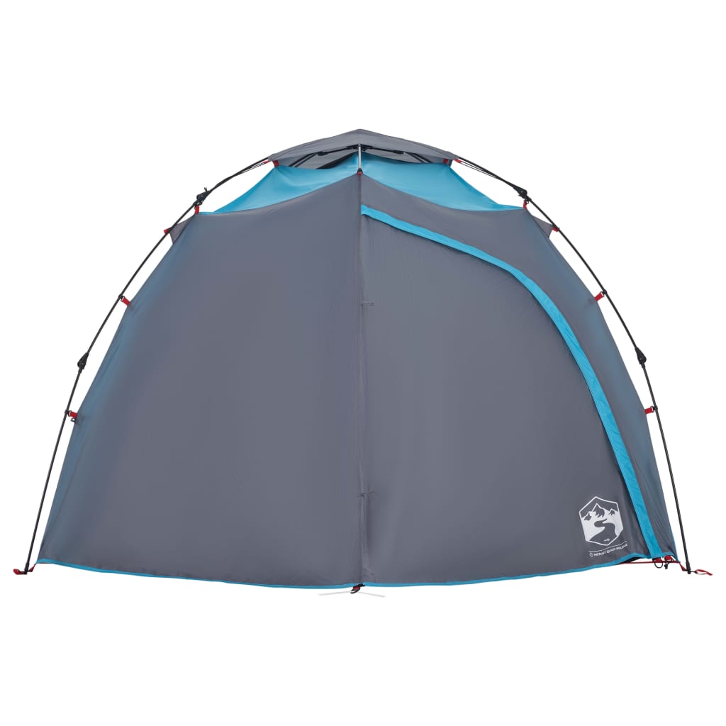 Tenda a Cupola da Campeggio 4 Persone Blu a Rilascio Rapido 4004243