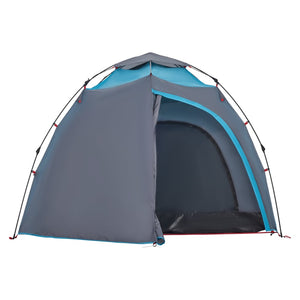 Tenda a Cupola da Campeggio 4 Persone Blu a Rilascio Rapido 4004243