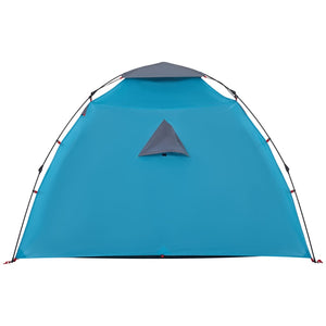 Tenda a Cupola da Campeggio 4 Persone Blu a Rilascio Rapido 4004243