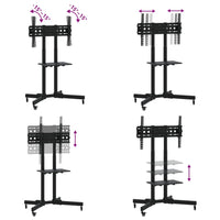 Supporto TV su Ruote Schermo 32"-70" Max VESA 600x400 mm 50kg 379577