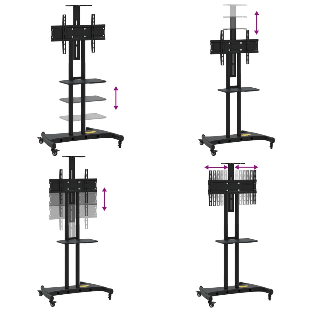 Supporto TV con Ruote Schermo 32"-70" Max VESA 600x400 mm 60kg 379578