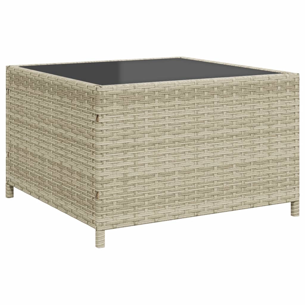 Divano Giardino Tavolo e Cuscini a L Grigio Chiaro Polyrattan 369044