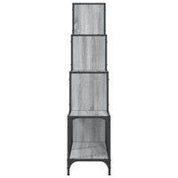 Libreria Grigio Sonoma 122x30x132cm Legno Multistrato e Metallo 845444