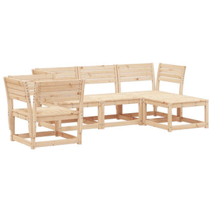 Set Salotto da Giardino 5 pz in Legno Massello di Pino 3216915