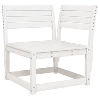 Set Salotto da Giardino 7 pz Bianco in Legno Massello di Pino 3216926