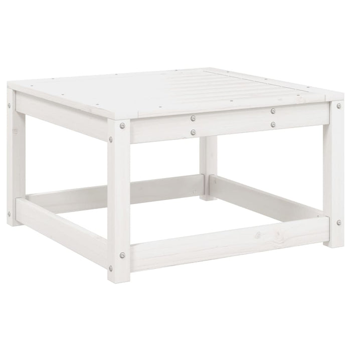 Set Salotto da Giardino 7 pz Bianco in Legno Massello di Pino 3216926