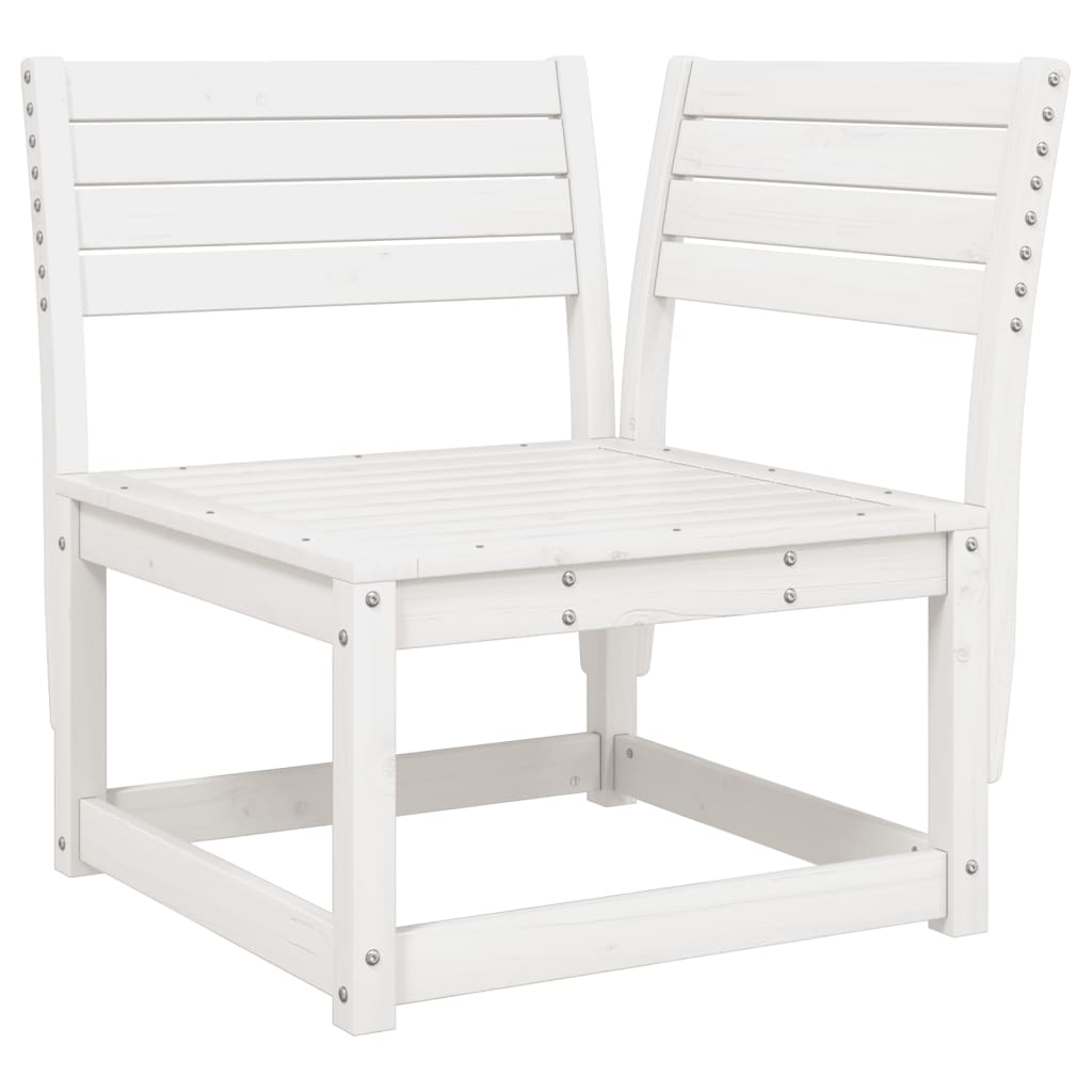 Set Salotto da Giardino 8 pz in Legno Massello di Pino Bianco 3216941