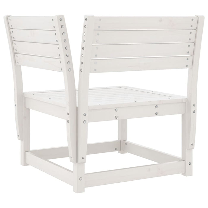 Set Salotto da Giardino 8 pz in Legno Massello di Pino Bianco 3216941