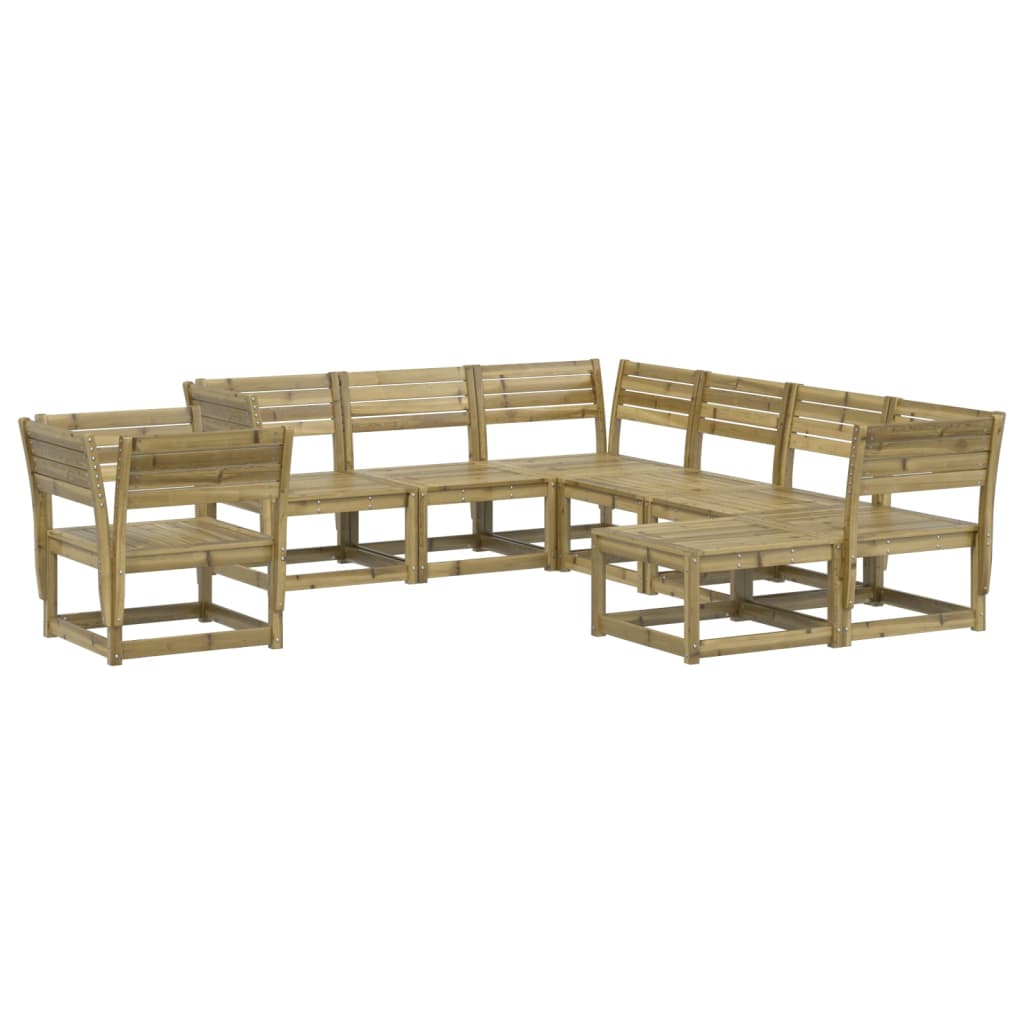 Set Salotto da Giardino 8 pz in Legno Impregnato di Pino 3216944