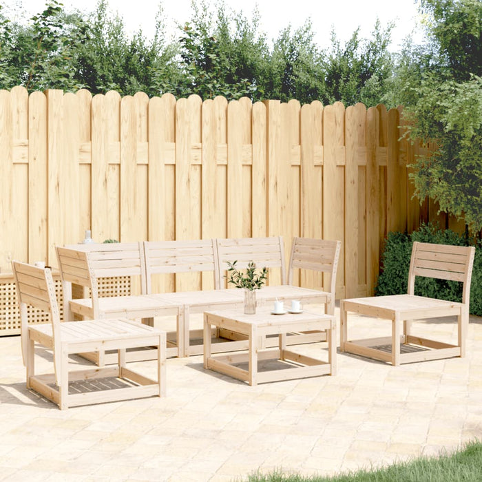 Set Divani da Giardino 5 pz in Legno Massello di Pino 3216970