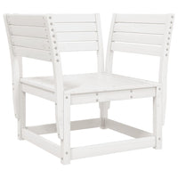 Set Salotto da Giardino 5 pz Bianco in Legno Massello di Pino 3216996