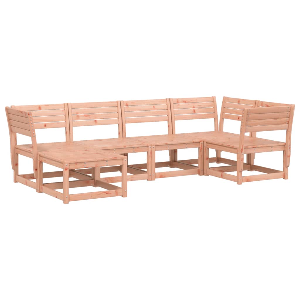 Set Divani da Giardino 6 pz in Legno Massello di Douglas 3217033