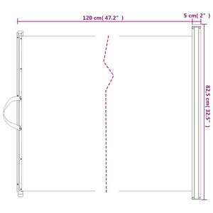 Cancelletto Retrattile per Animali Domestici Bianco 82,5x125 cm 4004128