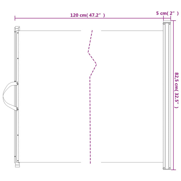 Cancelletto Retrattile per Animali Domestici Bianco 82,5x125 cm 4004128