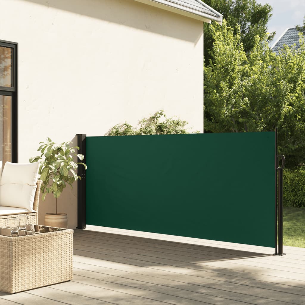 Tenda da Sole Laterale Retrattile Verde Scuro 120x300 cm 4004290