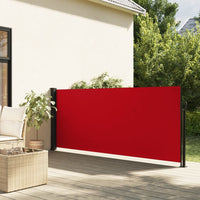 Tenda da Sole Laterale Retrattile Rossa 140x300 cm 4004297