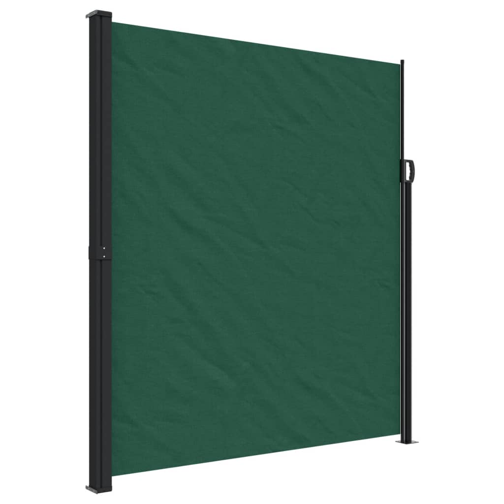 Tenda da Sole Laterale Retrattile Verde Scuro 220x300 cm 4004380