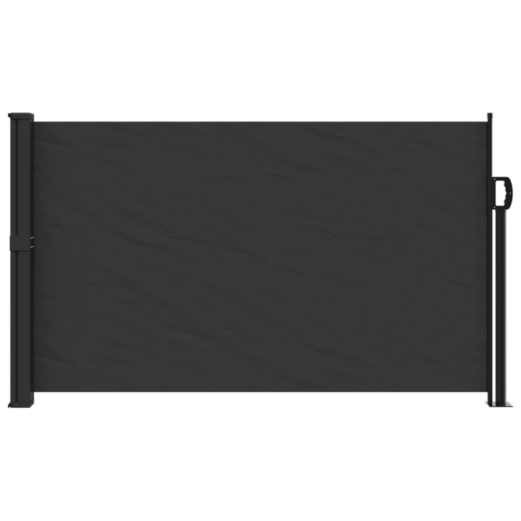 Tenda da Sole Laterale Retrattile Nera 120x500 cm 4004399