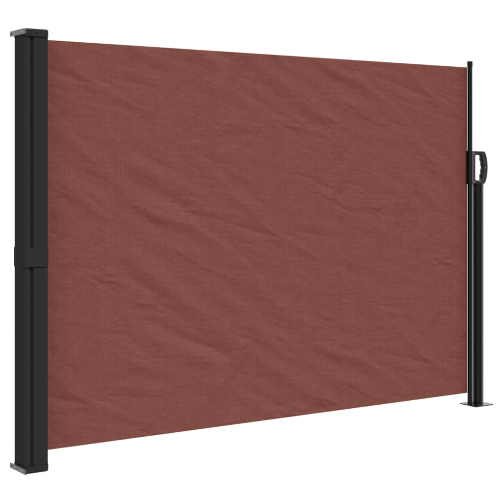 Tenda da Sole Laterale Retrattile Marrone 140x500 cm 4004419