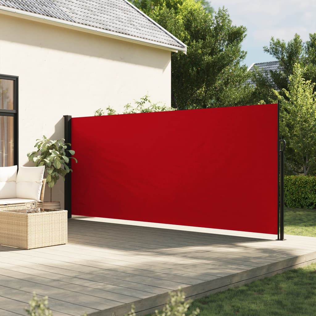 Tenda da Sole Laterale Retrattile Rossa 180x500 cm 4004447