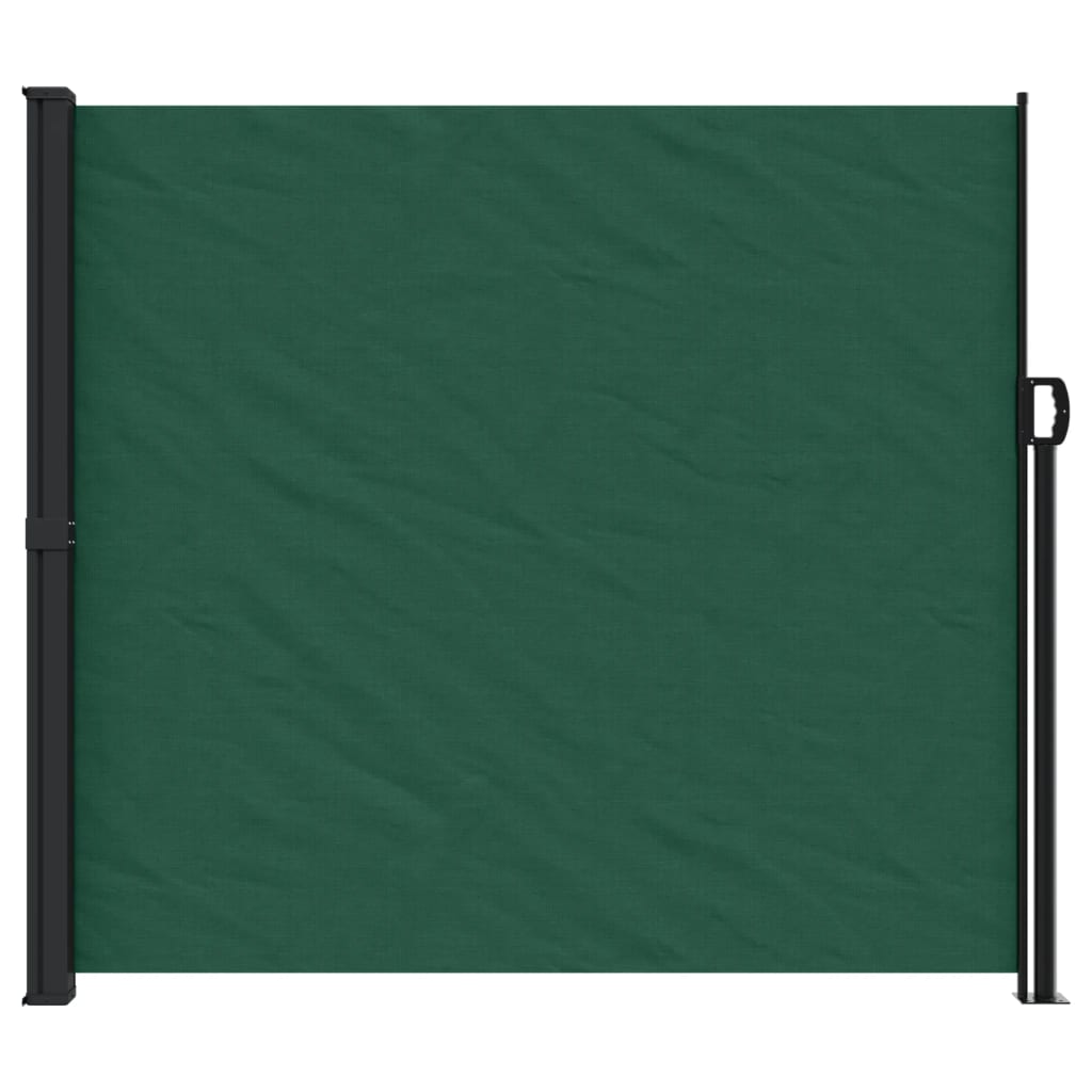 Tenda da Sole Laterale Retrattile Verde Scuro 180x500 cm 4004455