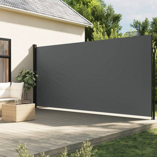 Tenda da Sole Laterale Retrattile Antracite 200x500 cm 4004473