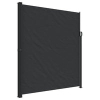 Tenda da Sole Laterale Retrattile Nera 220x500 cm 4004474