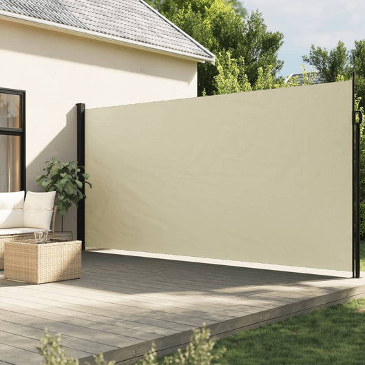 Tenda da Sole Laterale Retrattile Crema 220x500 cm 4004475