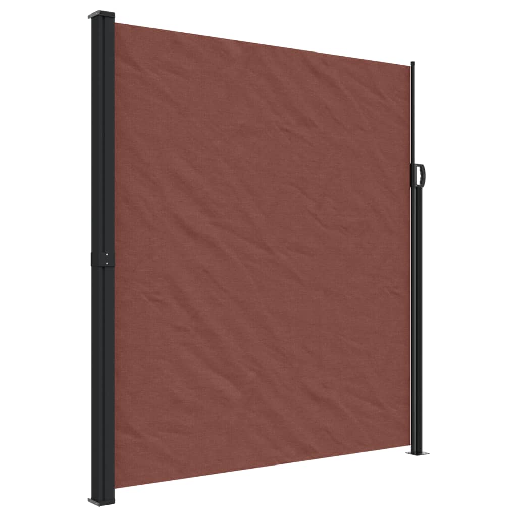 Tenda da Sole Laterale Retrattile Marrone 220x500 cm 4004479