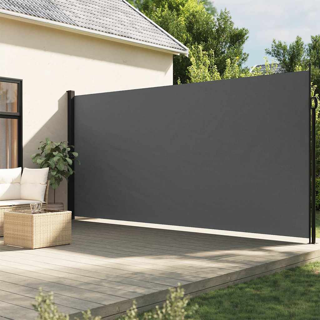 Tenda da Sole Laterale Retrattile Antracite 220x500 cm 4004488