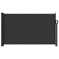 Tenda da Sole Laterale Retrattile Nera 120x600 cm 4004489