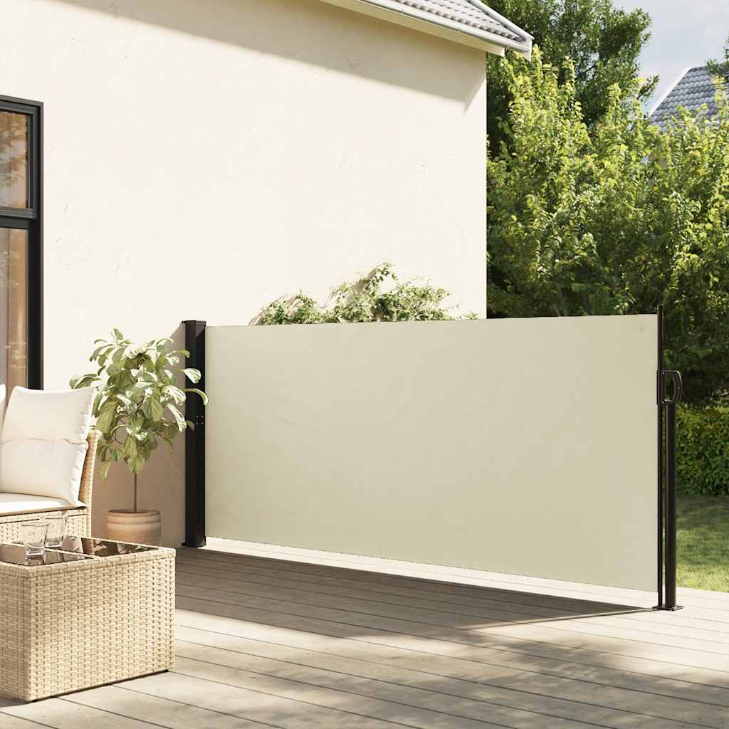 Tenda da Sole Laterale Retrattile Crema 140x600 cm 4004505