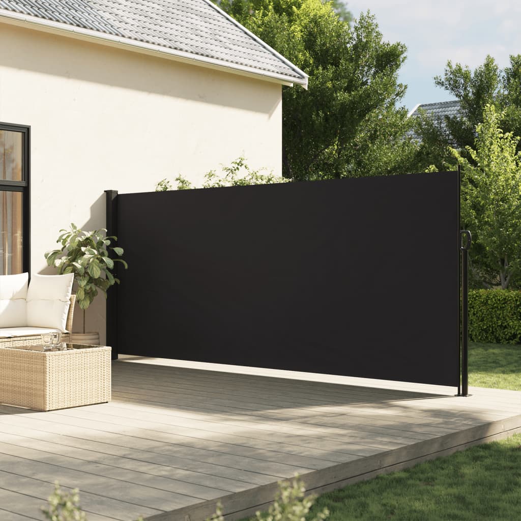 Tendada Sole Laterale Retrattile Nera 180x600 cmcod mxl 91190