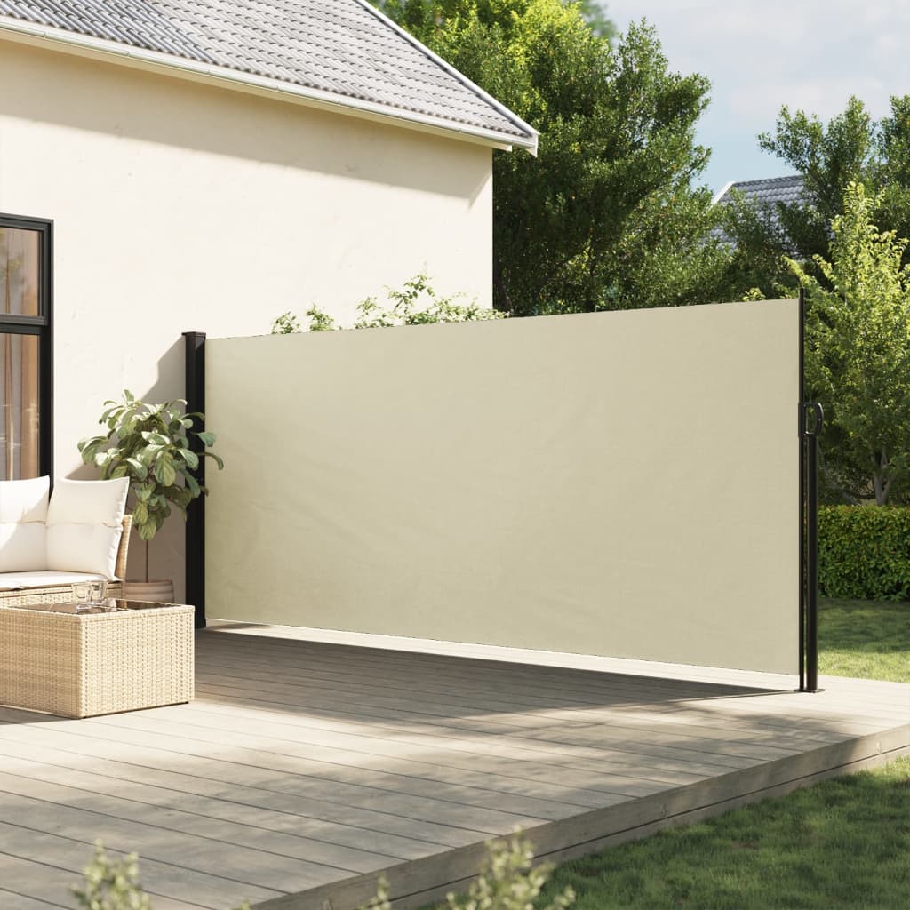 Tenda da Sole Laterale Retrattile Crema 180x600 cm 4004535