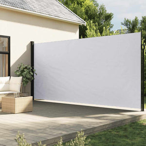 Tenda da Sole Laterale Retrattile Bianco 200x600 cm 4004556