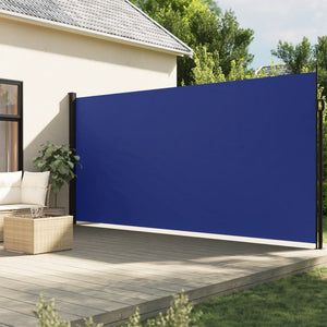 Tenda da Sole Laterale Retrattile Blu 220x600 cm 4004566