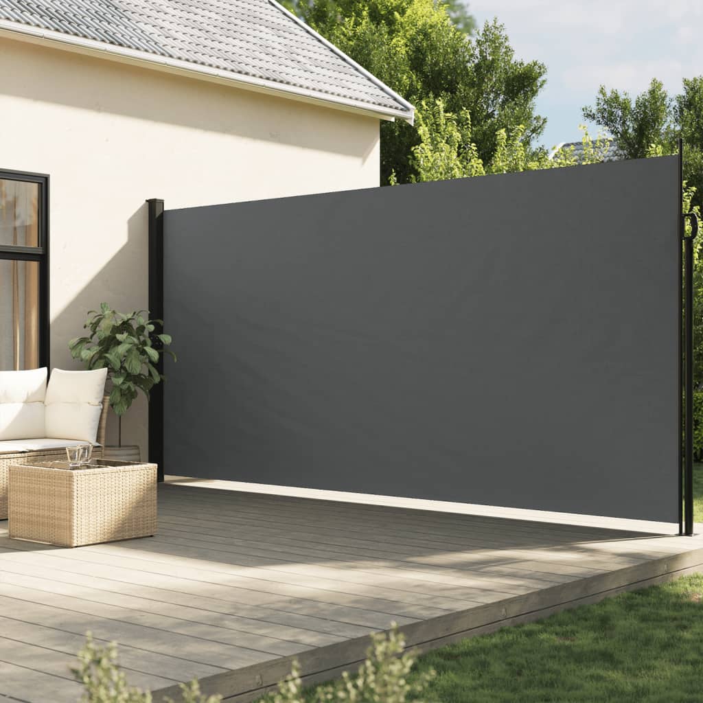 Tenda da Sole Laterale Retrattile Antracite 220x600 cm 4004578