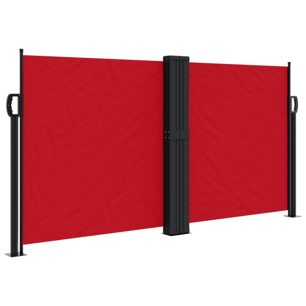 Tenda da Sole Laterale Retrattile Rossa 120x600 cm 4004597