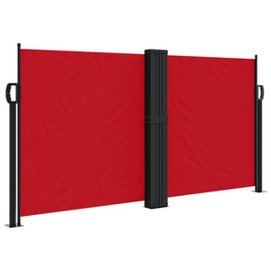 Tenda da Sole Laterale Retrattile Rossa 120x600 cm 4004597