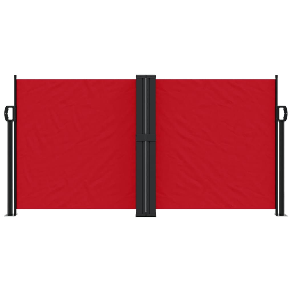 Tenda da Sole Laterale Retrattile Rossa 120x600 cm 4004597