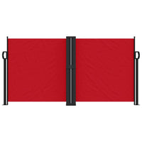 Tenda da Sole Laterale Retrattile Rossa 120x600 cm 4004597