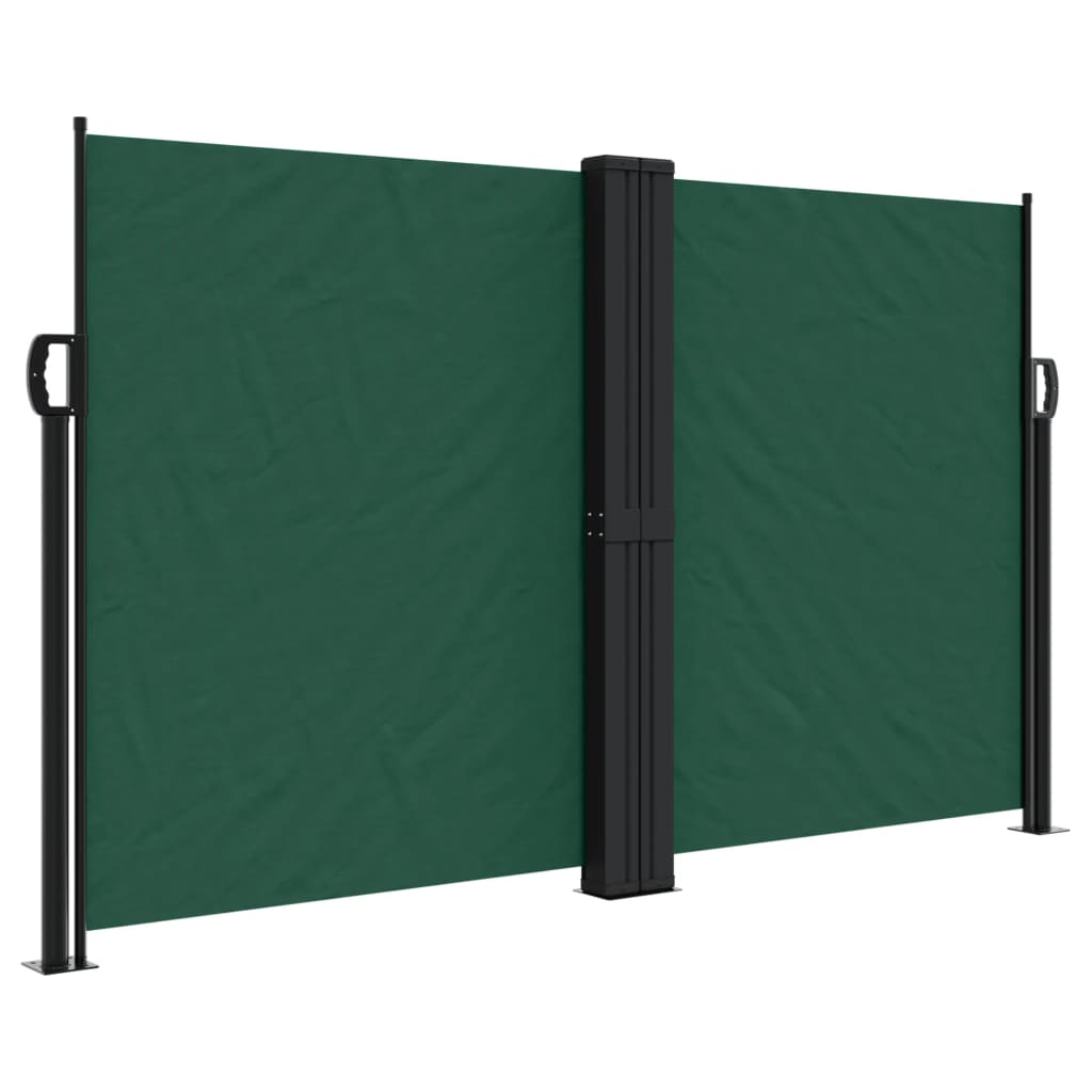 Tenda da Sole Laterale Retrattile Verde Scuro 140x600 cm 4004620