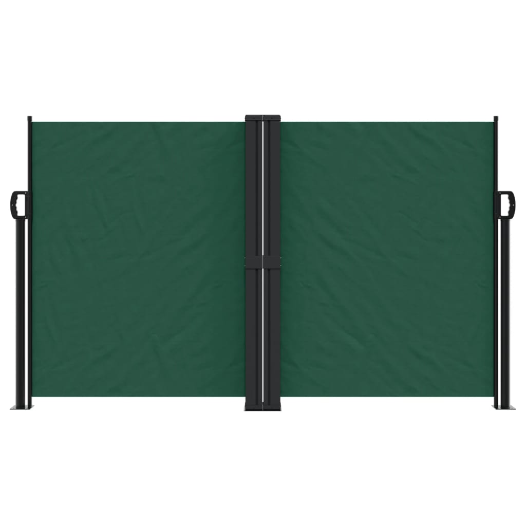 Tenda da Sole Laterale Retrattile Verde Scuro 140x600 cm 4004620