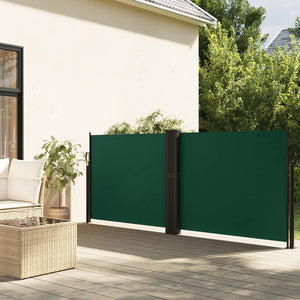 Tenda da Sole Laterale Retrattile Verde Scuro 140x600 cm 4004620