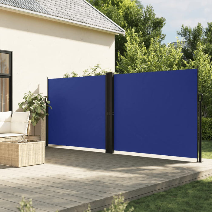 Tenda da Sole Laterale Retrattile Blu 160x600 cm 4004626