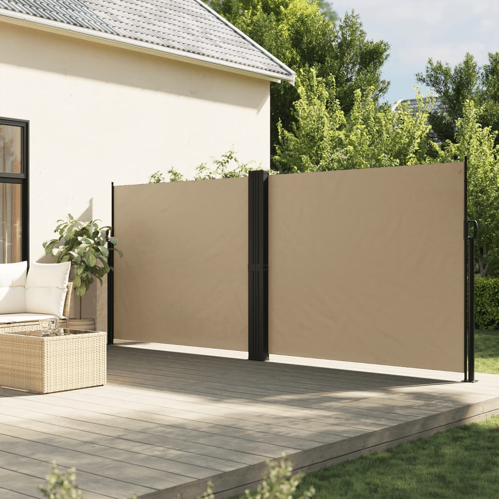 Tenda da Sole Laterale Retrattile Beige 160x600 cm 4004630