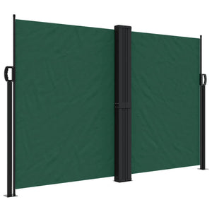 Tenda da Sole Laterale Retrattile Verde Scuro 160x600 cm 4004635