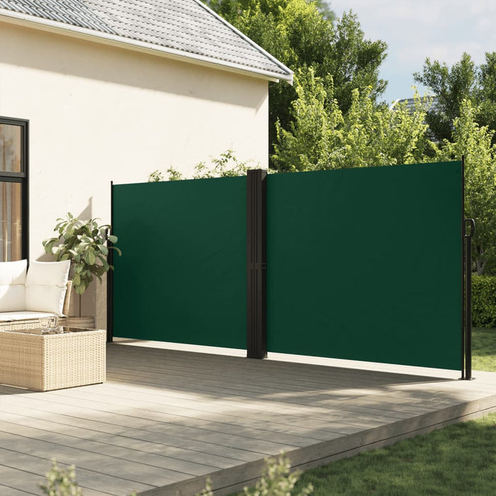 Tenda da Sole Laterale Retrattile Verde Scuro 160x600 cm 4004635