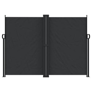 Tenda da Sole Laterale Retrattile Nera 180x600 cm 4004639